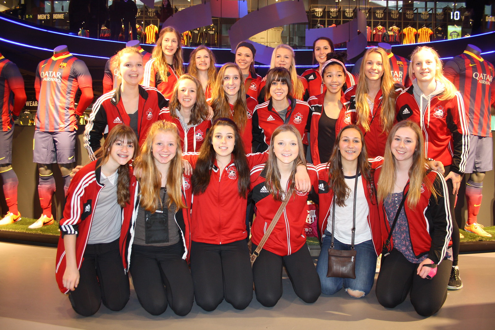 Youth girls celebrating